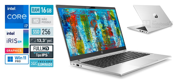 HP ProBook 630 G8 6N1Q1LA Core i7 11a geracao RAM 16 GB SSD 256 GB Tela 13-3 polegadas Full HD IPS Windows 11 Pro