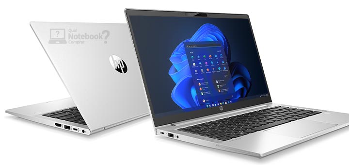 HP ProBook 630 G8 design visual acabamento visao em perspectiva chassi em aluminio