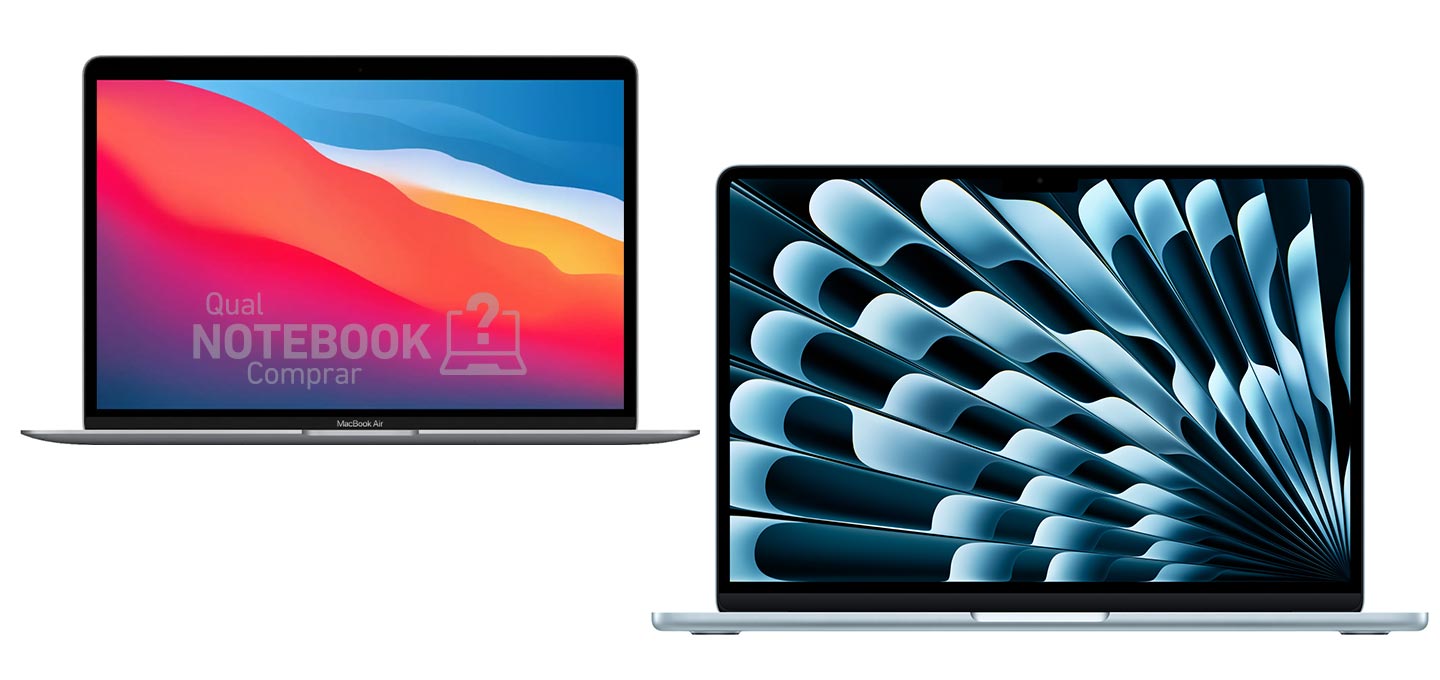 Apple MacBook Air - Notebooks premium focados no uso profissional com opcoes de 13 e 15 polegadas com chips M1 M2 M3 ou M4