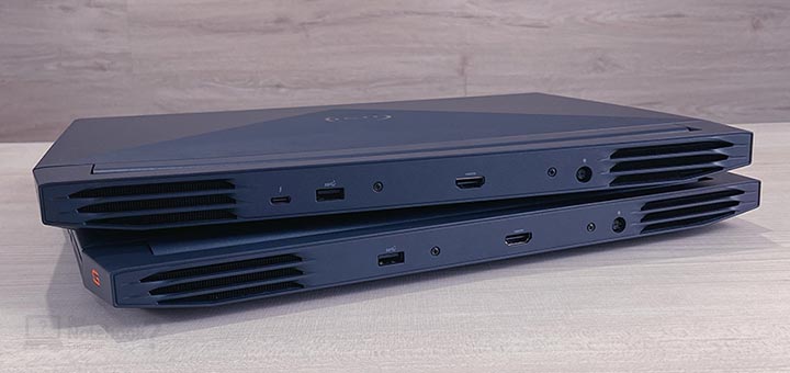 Dell G15 i1100-M50P - Portas e conexoes laterais