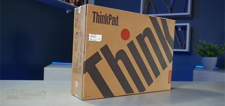 Unboxing Lenovo ThinkPad E14 20YD0004BO - Caixa do notebook