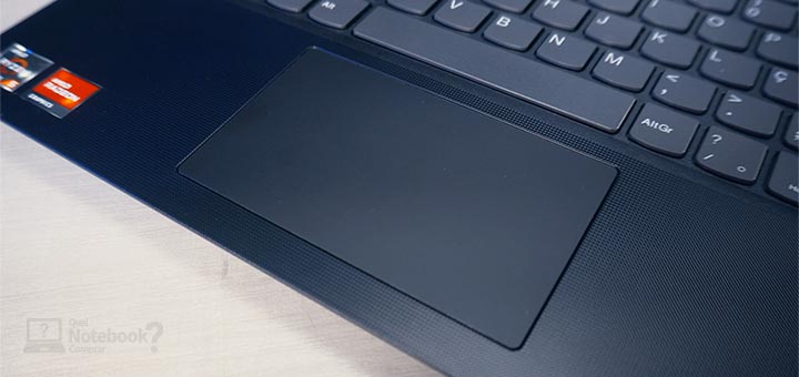 Lenovo V14 82UN0001BR - Detalhes do touchpad do notebook