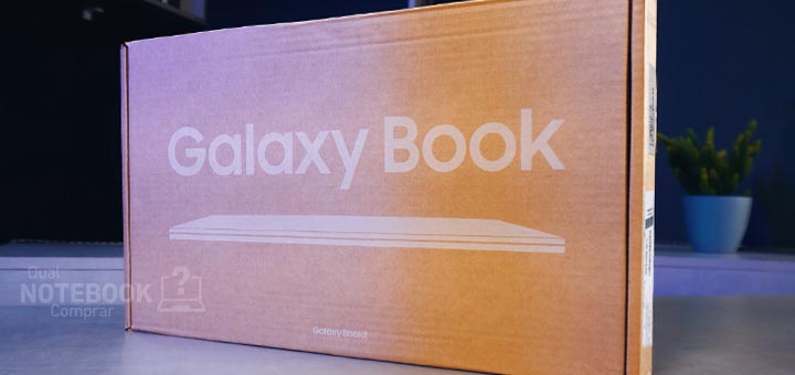 Samsung Galaxy Book2 NP550XED-KS2BR caixa externa simples