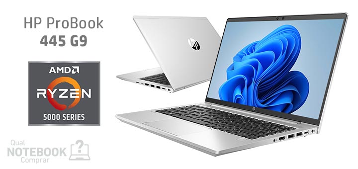 HP ProBook 445 G9 com AMD Ryzen 5000 e Windows 11 Pro
