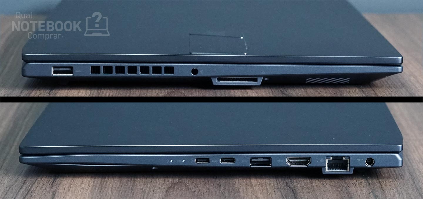 ASUS VivoBook Pro 15 K6502HC-LP096W - Portas e conexoes do notebook