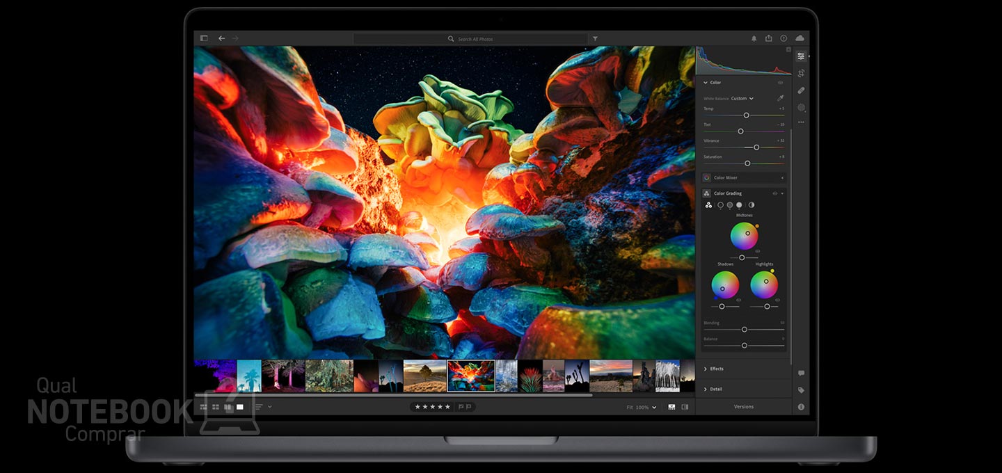 Apple MacBook Air e Pro M2 - Notebook com Tela Retina XDR IPS ate 1600 nits de brilho ideal para fotografos e designers profissionais