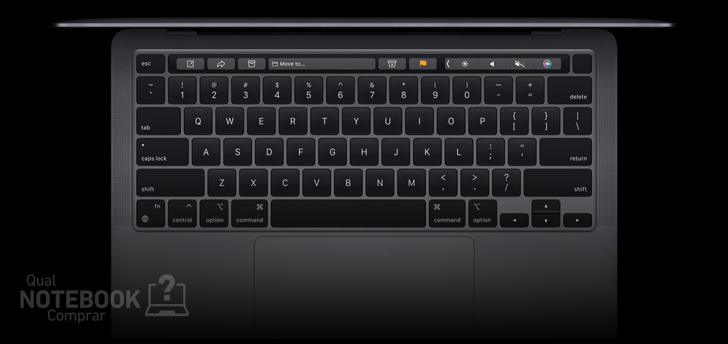 Apple MacBook Air e Pro M2 - Teclado Magic Keyboard padrao Americano com leitor biometrico e Touch Bar