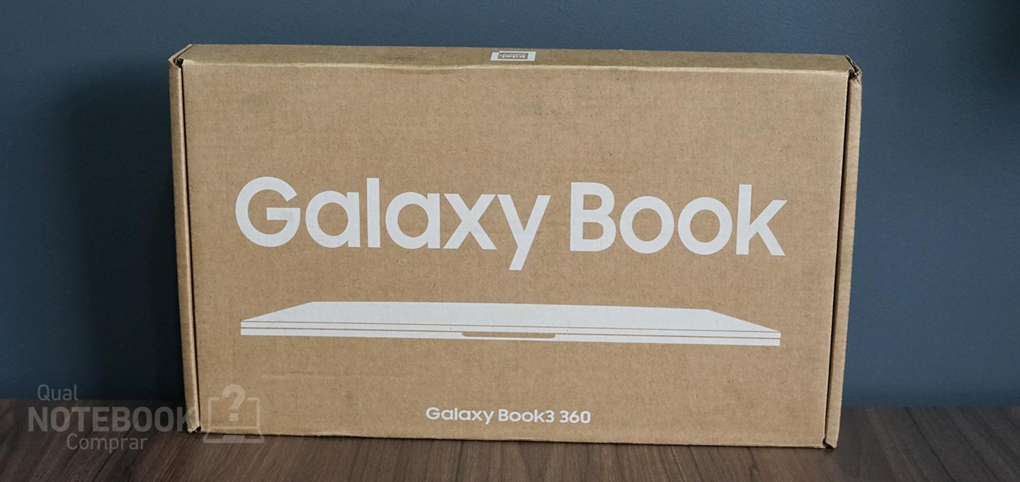 Samsung Galaxy Book3 360 NP750QFG-KS2BR - Caixa do notebook