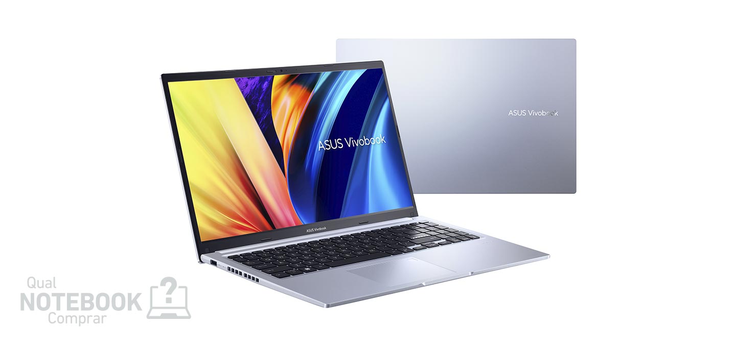 ASUS VivoBook 15 X1502ZA Notebook Intermediario de 15-6 polegadas com CPU processador Intel de 12a geracao - detalhes gerais e logo