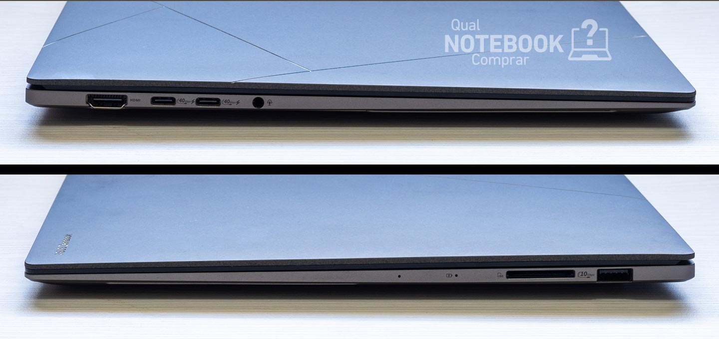 ASUS ZenBook S 16 UM5606WA-RJ265W - Portas e conexoes do notebook