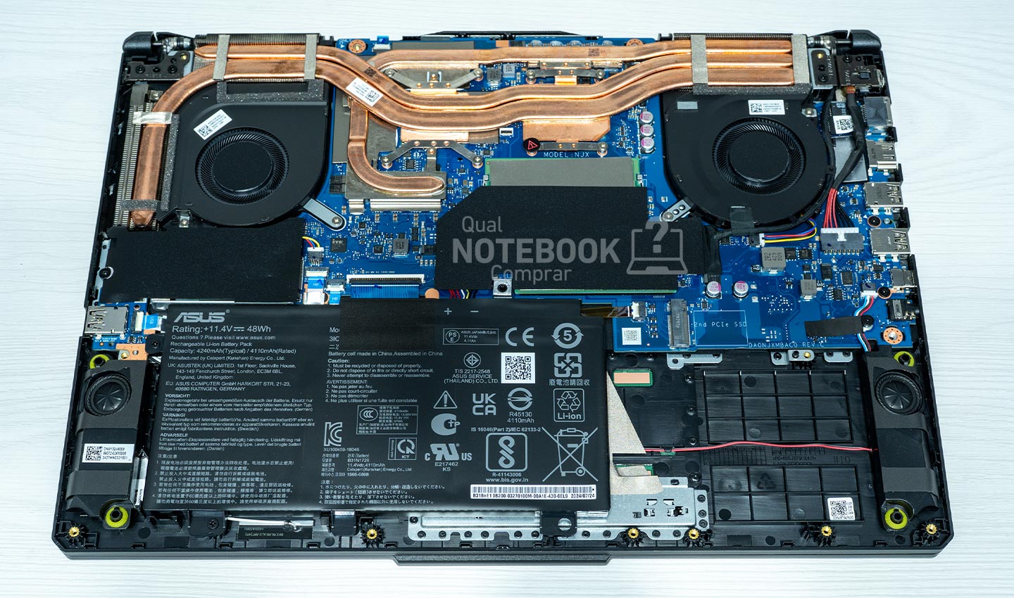 ASUS TUF Gaming A15 FA506NCR-HN088W - Detalhes internos hardware e upgrades do notebook