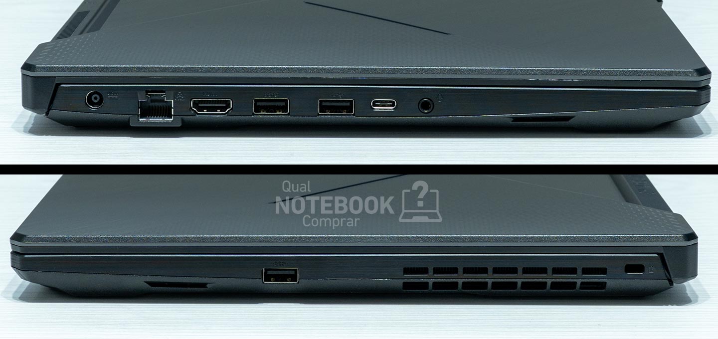 ASUS TUF Gaming A15 FA506NCR-HN088W - Portas e conexoes do notebook