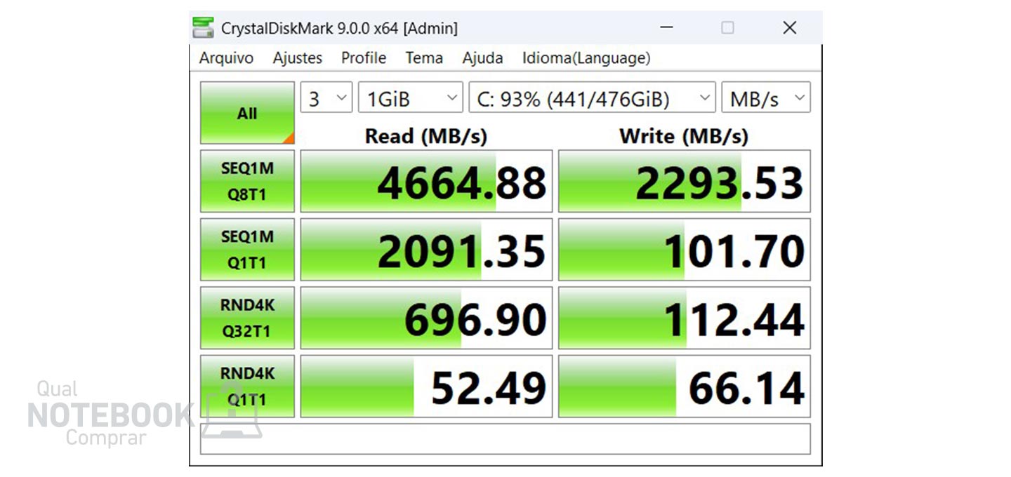 CrystalDiskMark - Lenovo LOQ Essential 83MES00000