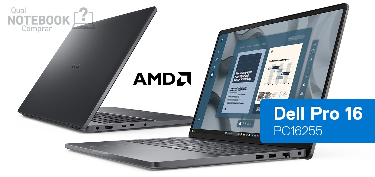 notebook laptop Dell Pro 16 PC16255 AMD Ryzen empresarial corporativo